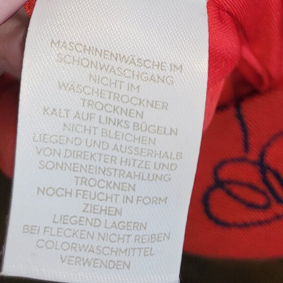 Boden Newlyn Jersey Jacquard Dress Cotton Blend Red & Navy Sz 8L - Picture 13 of 16